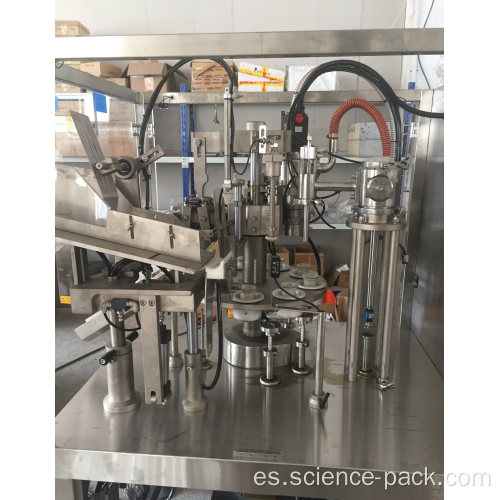 Máquina automática de llenado de tubos de crema de manos